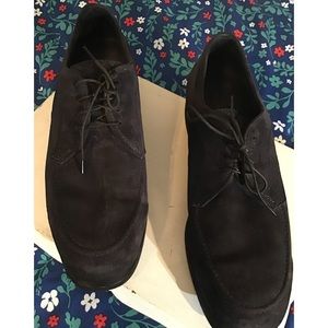 Men’s navy suede shoes lace up size 11 lightweight